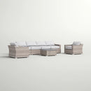 Stylish Sofa Seating Group With Cushions Perfect For Outdoor Gatherings by HouseOfZazla