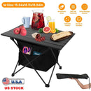 Foldable Camping Table With Storage Basket Rustproof Portable Aluminum Alloy Roll-Up Camping Table With Carrying Bag For Camping Hiking BBQ Picnic Fis by GBruno Store