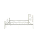 Full With Metal Frame Bed - White by HouseOfZazla