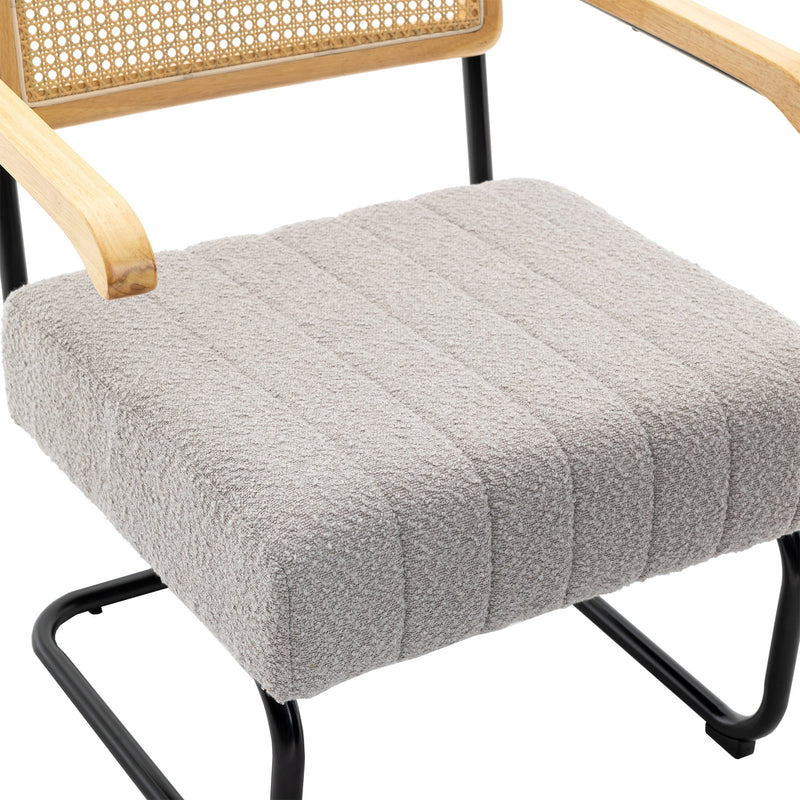 Accent Chair - Modern Industrial Slant Armchair with Metal Frame - Premium High Density Soft Single chair for Living Room Bedroom