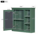Wall Mounted Medicine Cabinet With Mirror and 3 Open Shelves by HouseOfZazla