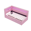 Upholstered Platform Bed With USB Ports And LED Belt by HouseOfZazla