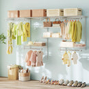 4-8 Feet Closet Organizers and Storage System with Hanging Rod for Laundry Bedroom by LJGDeals