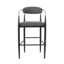 Upholstered Bar Stools With Backs For Kitchen Island (Set of 2)