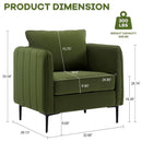 Accent Chair With Pillow For Living Room