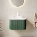 DINA 24" Floating Bathroom Vanity with Crystal Glass Basin by HouseOfZazla