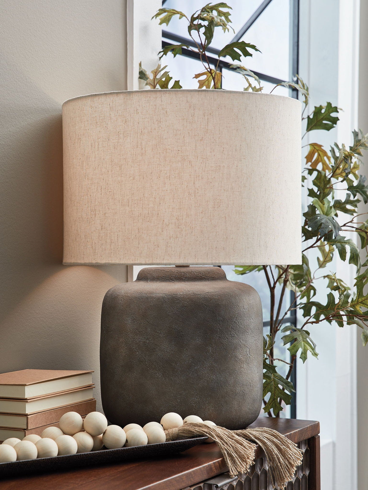 Zandophen - Metal Table Lamp - Antique Gray, photo 4 of 4