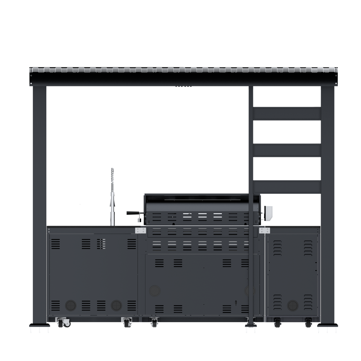 108-Inch 6-Burner Deluxe Outdoor Kitchen Grill, photo 8 of 10