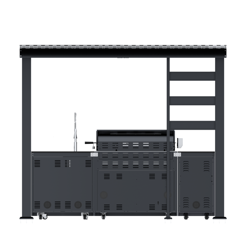 108-Inch 6-Burner Deluxe Outdoor Kitchen Grill, photo 8 of 10