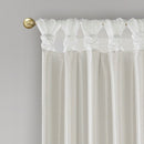 Twist Tab Total Blackout Window Curtain Panel White 50x95