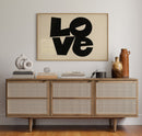 LOVE Modern Block Typography Print