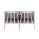 The Sleek All-Weather Resin Outdoor Loveseat and Coffee Table Set