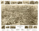 Vintage Map of Bristol, Virginia 1912
