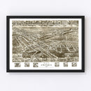 Vintage Map of Emporia, Virginia 1907