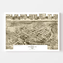 Vintage Map of Franklin, Virginia 1907
