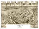 Vintage Map of Franklin, Virginia 1907