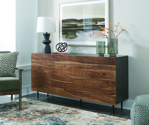 Darrey - Accent Cabinet - Natural / Brown, photo 2 of 7