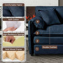 Modern Comfy Deep Seat Modular Sectional Sofa Cloud Couch With Ottoman