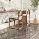 Panama - Curved Back Cane Bar Stool (Set of 2) by HouseOfZazla
