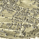 Vintage Map of Buckhannon, West Virginia 1900