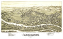 Vintage Map of Buckhannon, West Virginia 1900