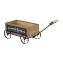 16.5x9.5x8" Rustic Wooden Wagon Planter with Flower Market Sign by HouseOfZazla