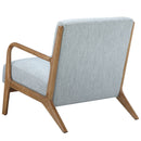 Mid-Century Style Lounge Chair With Upholstered Seat by HouseOfZazla