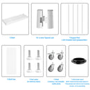 3 Tier Shelf Wire Shelving Unit - 3000LBS, 3T1848-3KLB-W-LKJ