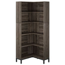 L-Shaped Bookcase, 5 Tier Freestanding Corner Bookshelf by HouseOfZazla