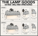 Industrial Galvanized Farmhouse Vanity Light by The Lamp Goods