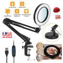 Magnifier Desk Lamp with Adjustable Arm Clamp by LJGDeals