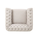 Nexuson Upholstered Chesterfield Chair With Deep Tufted And Nailhead Trim by HouseOfZazla