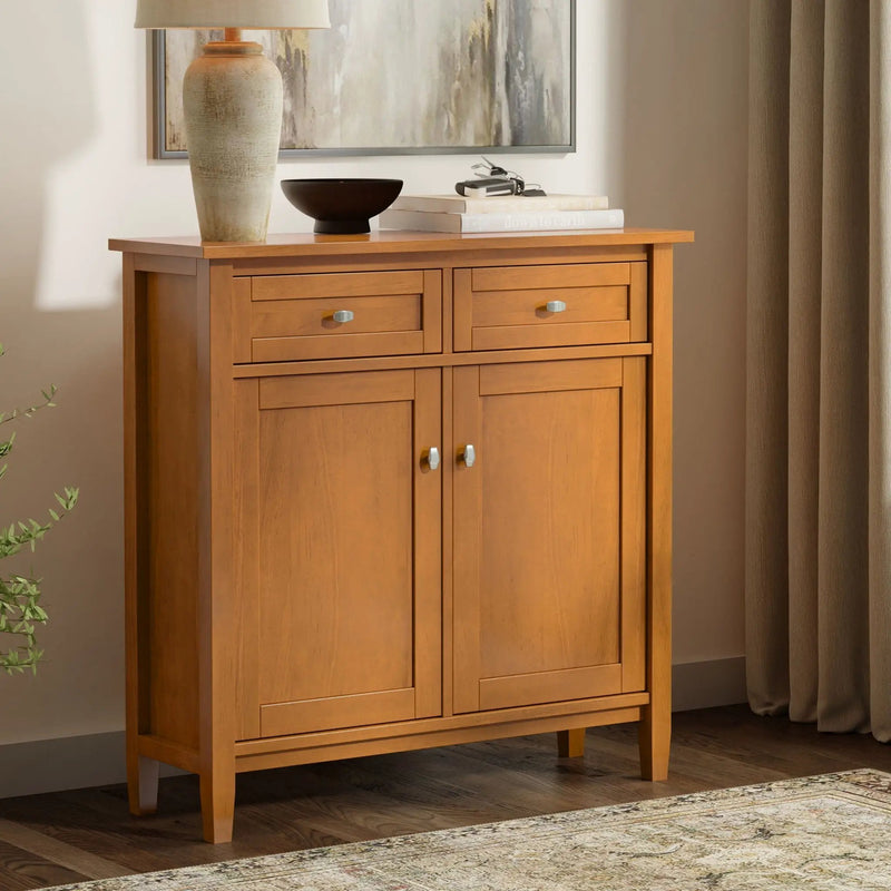 Warm Shaker - Entryway Storage Cabinet - Brown, photo 3 of 4