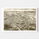 Vintage Map of Hickory, North Carolina 1907