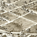 Vintage Map of Hickory, North Carolina 1907