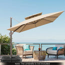 274 LBS Cantilever Patio Umbrella Base with Handles by LJGDeals