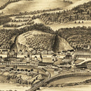 Vintage Map of West Lebanon, New Hampshire 1889