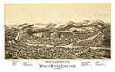 Vintage Map of West Lebanon, New Hampshire 1889