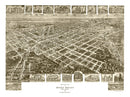Vintage Map of Rocky Mount, North Carolina 1907