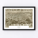 Vintage Map of Rocky Mount, North Carolina 1907