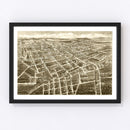 Vintage Map of Statesville, North Carolina 1907