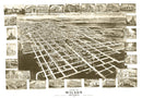 Vintage Map of Wilson, North Carolina 1908