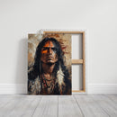 War Paint and Fire Tribal Portrait
