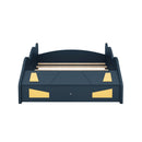 Race Car Shaped Platform Bed With Wheels And Storage