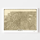 Vintage Map of Atlanta, Georgia 1919