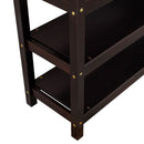 Loft Bed With Storage Shelves And Under Bed Desk by HouseOfZazla