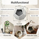 25.98'' Modern Pet Furniture Cat Carrier, Sofa Side Table, Planter MDF Multifunctional Furniture, Burmese Sumac