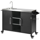 K&K 55.5" Outdoor Kitchen Island with Sink by HouseOfZazla