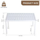 4 Piece Set Of Modern Striped Color- Blocking Single Chairs With Long Table by HouseOfZazla