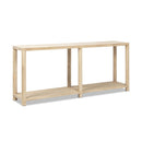 Milo - Console Table With Lower Shelf - Natural by HouseOfZazla